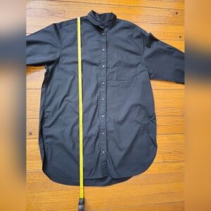 Gap Organic Cotton Weekend Tunic shirt in black made with 100% organically